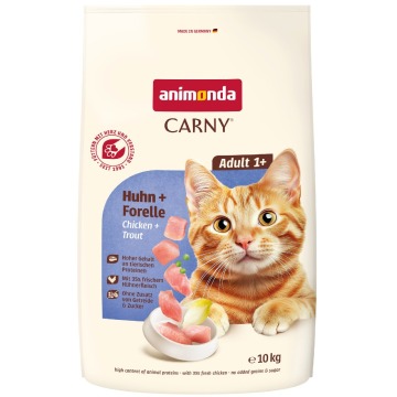 animonda Carny Adult, kurczak z pstrągiem - 10 kg
