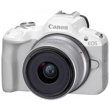 Canon EOS R50 + RF-S 18-45mm F4.5-6.3 IS STM Biały