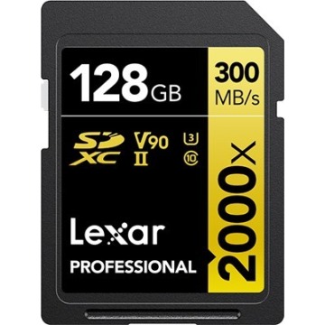 Lexar SDXC 128GB Professional 2000x UHS-II U3 ( 260/300 MB/s )