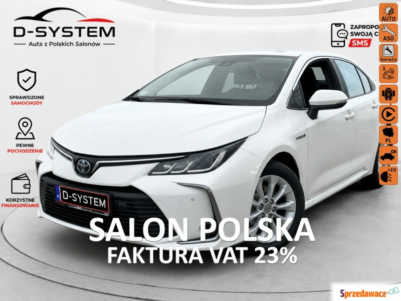 Toyota Corolla  Sedan/Limuzyna 2021,  1.8 hybryda, automat - Na sprzedaż za 53 458 zł - Białystok