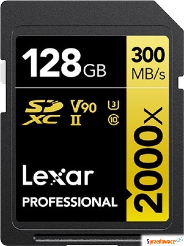 Lexar SDXC 128GB Professional 2000x UHS-II U3... - Karty pamięci, czytniki,... - Toruń