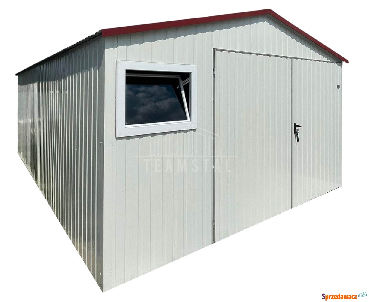 Garaż blaszany 5x6m brama dwus...