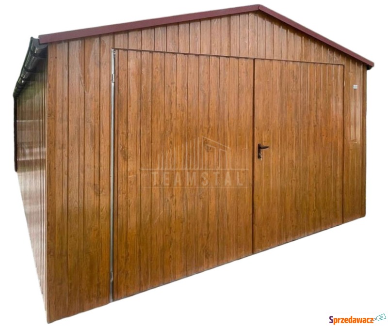 Garaż blaszany 5x6m brama dwus...