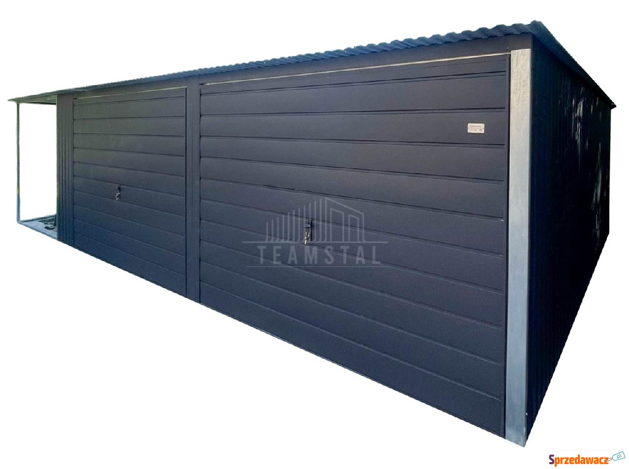 Garaż blaszany 6,5x5m + wiata 2x5m...