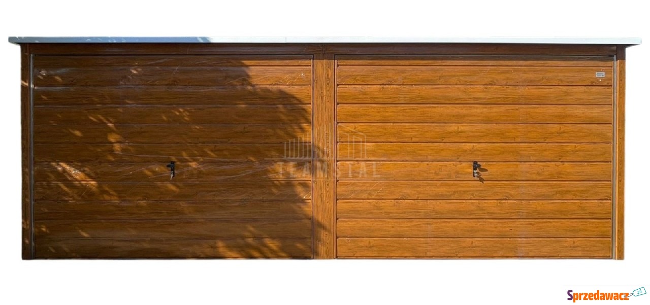 Garaż blaszany 6x6m - 2x brama...