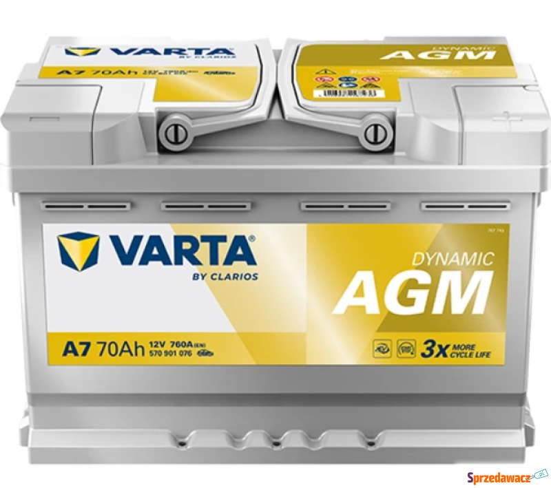 Akumulator Varta silver A7 70AH...