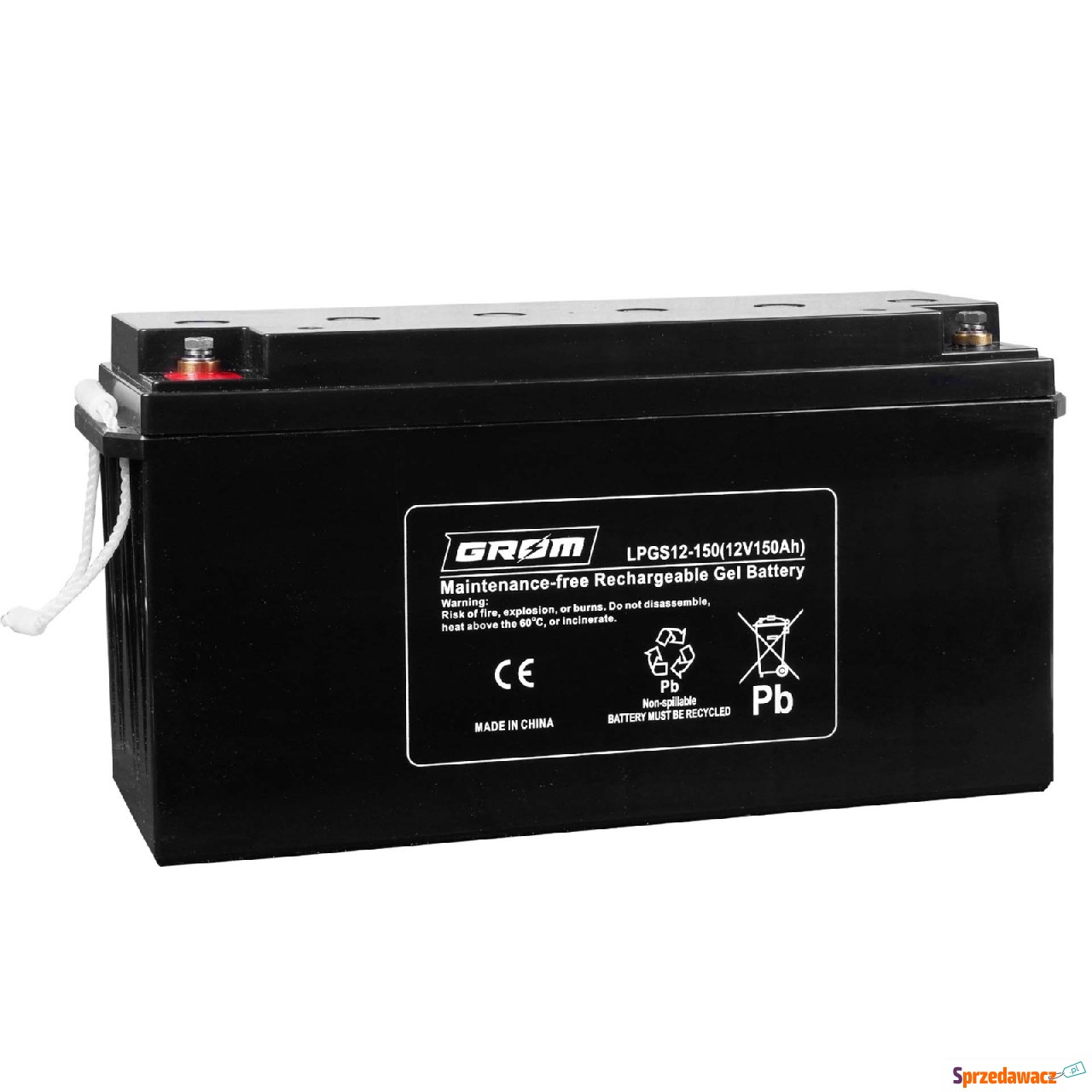 Akumulator żelowy GROM 12V 150Ah