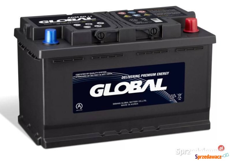 Akumulator 80Ah 800A Global AGM...