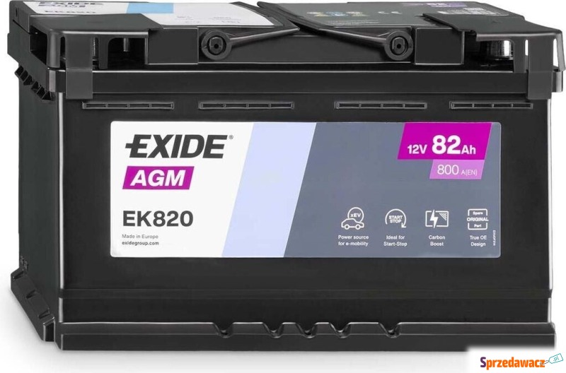 Akumulator Exide AGM 82Ah 800A