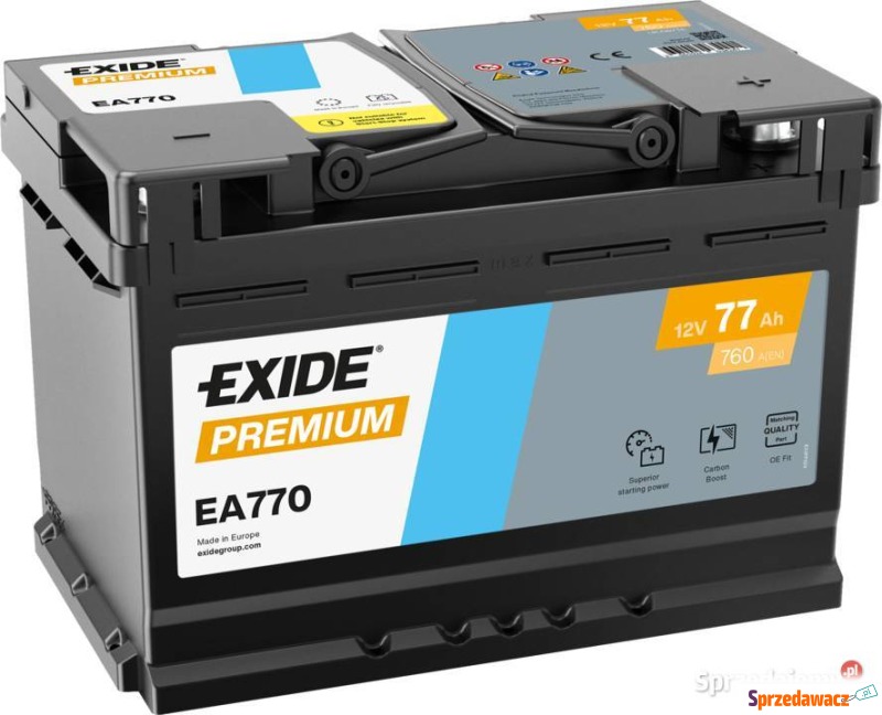 Akumulator 77Ah 760A Exide Premium...