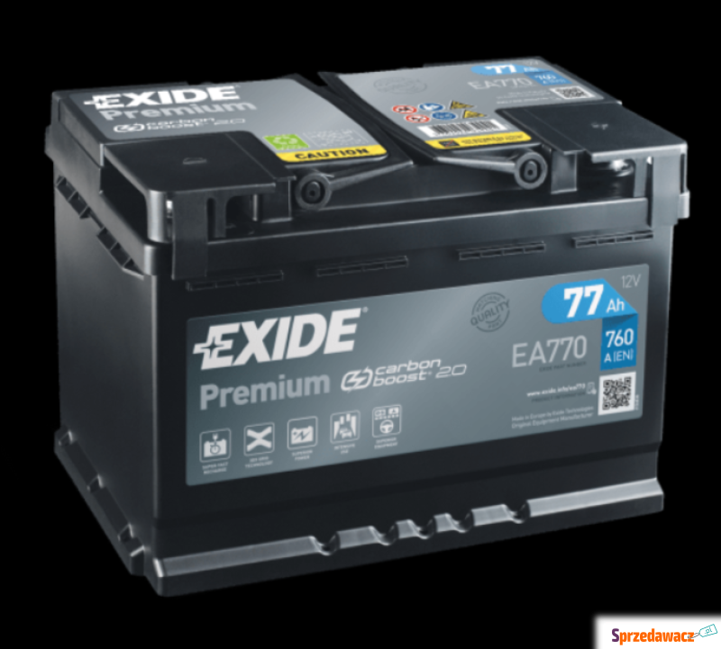 Akumulator Exide Premium 77Ah 760A...
