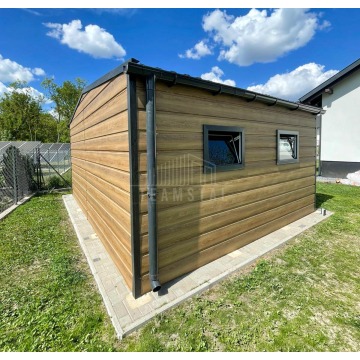 Garaż blaszany 6x5m brama dwuskrzydłowa 3x okno... - Garaże i wiaty - Łuków - zdjęcie 4