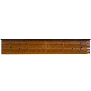 Garaż blaszany 16x5 m 4x brama uchylna 3x okno 2x drzwi TS1326