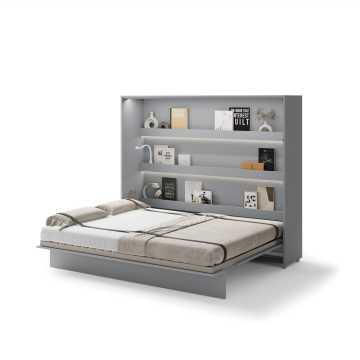 Półkotapczan poziomy BC-14 Bed Concept 160x200 cm 160x200 cm, Szary półkotapczan, półkotapczan Lenar