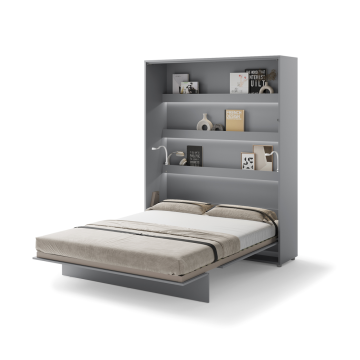 Półkotapczan pionowy BC-01 Bed Concept 140x200 cm 140x200 cm, Szary półkotapczan, półkotapczan lenar