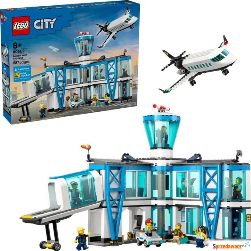 Klocki konstrukcyjne LEGO City 60502 Lotnisko... - Klocki - Gdynia