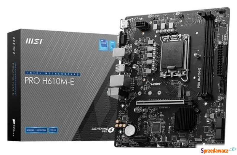MSI PRO H610M-E - Płyty główne - Jastrzębie-Zdrój