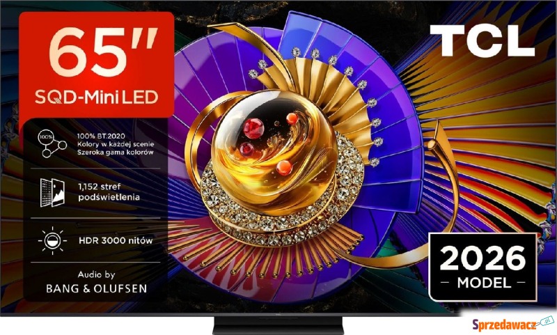 TCL 65C7L 65'' SQD-MiniLED 4K GoogleTV 144Hz 2026 - Telewizory - Radom