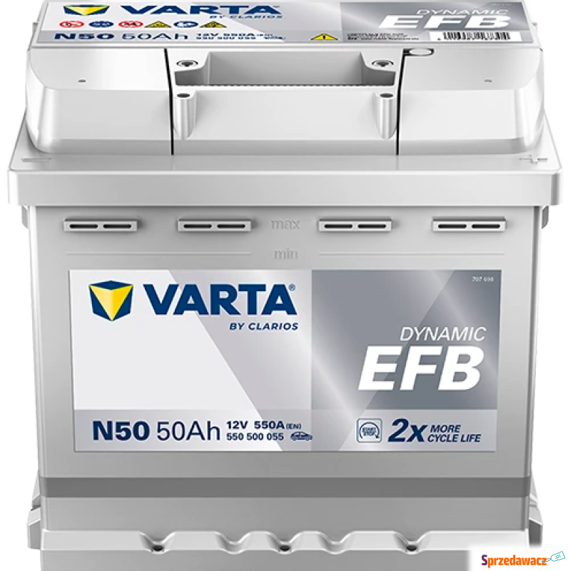 Akumulator 50Ah 550A Varta EFB...