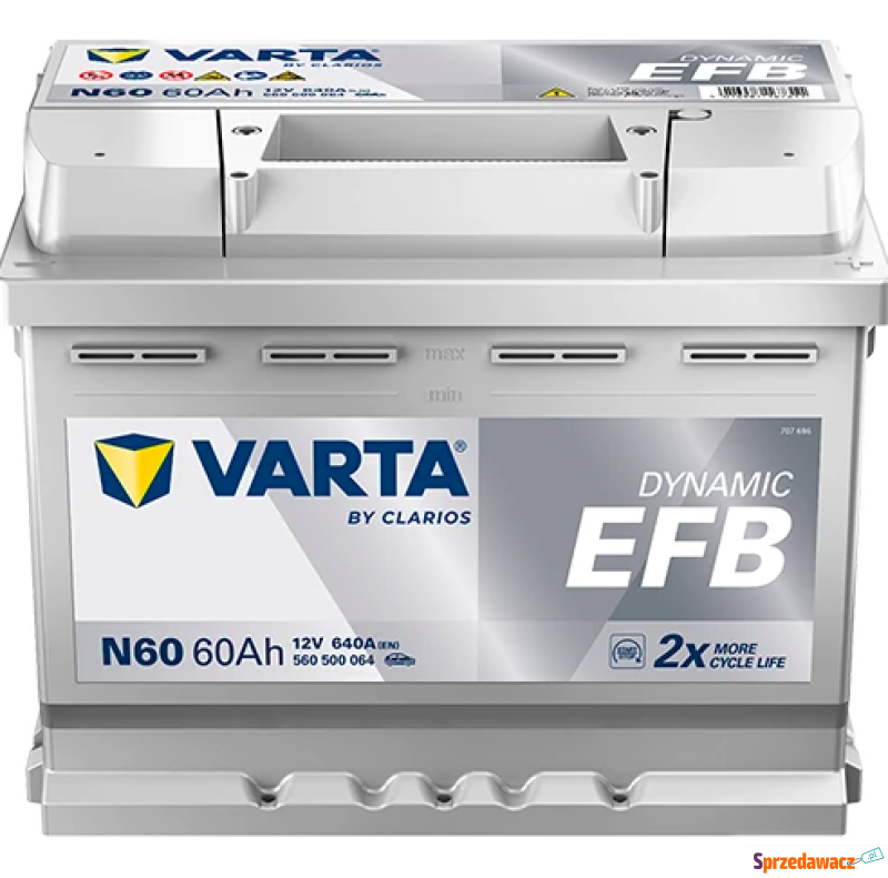 Akumulator 60Ah 640A Varta EFB...