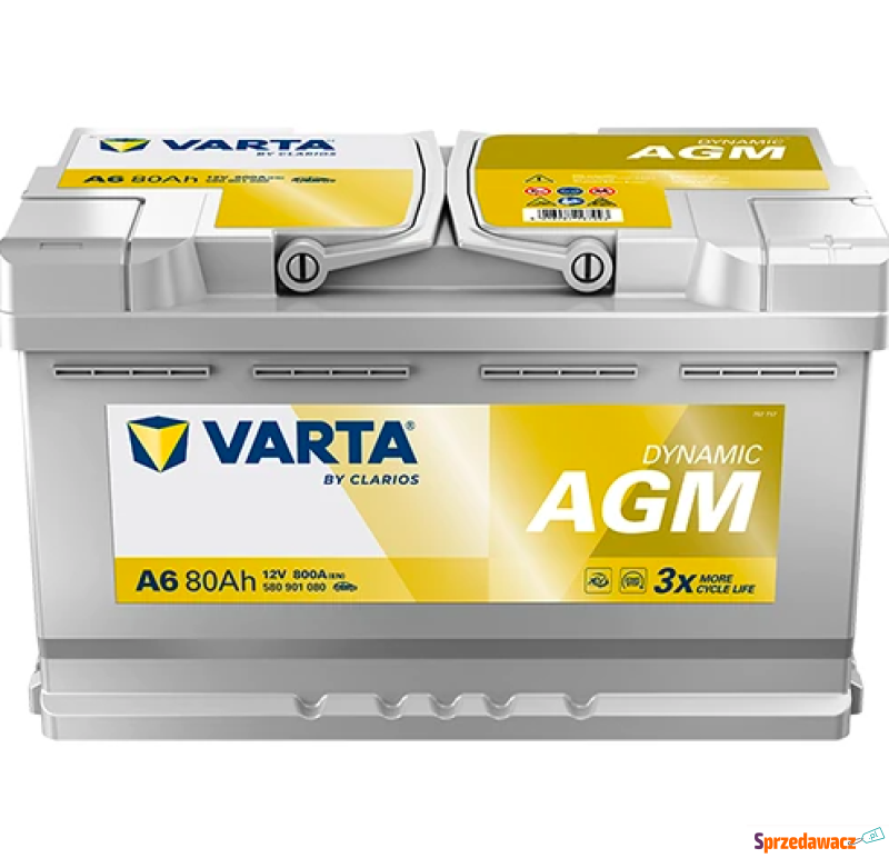 Akumulator 80Ah 800A Varta A6 AGM