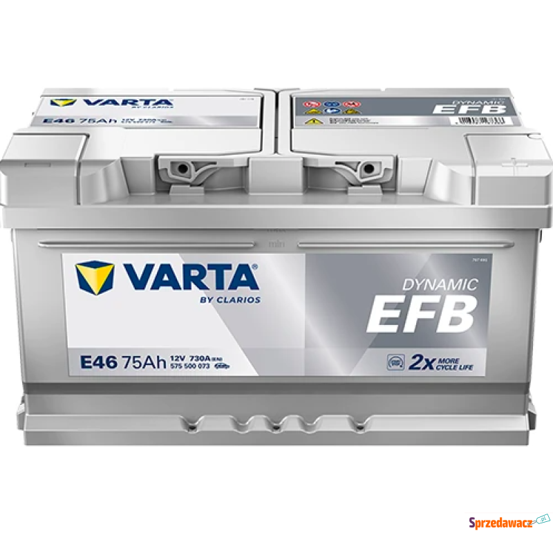 Akumulator 75Ah 730A Varta EFB...