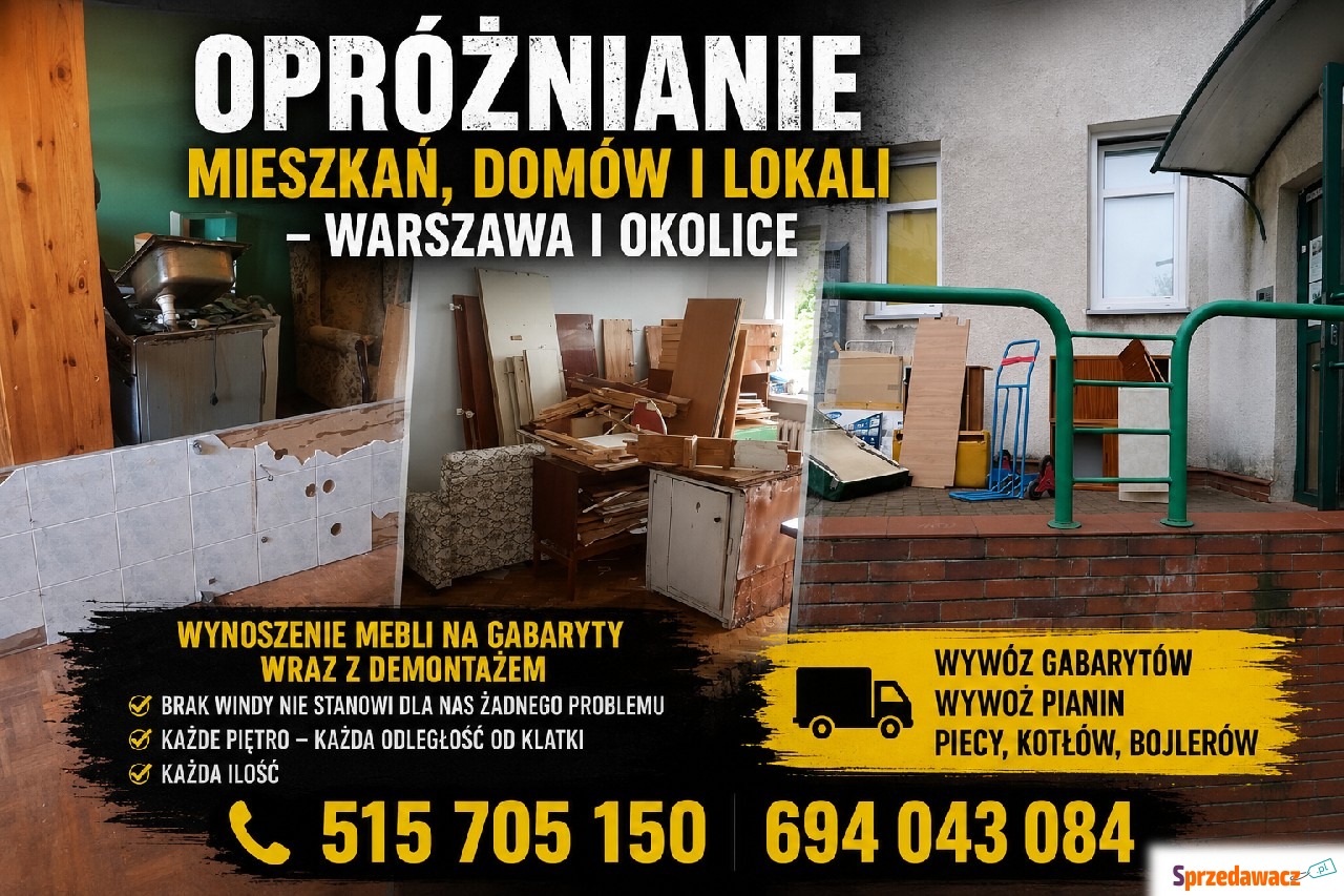 Opróżnianie mieszkań i lokali -...