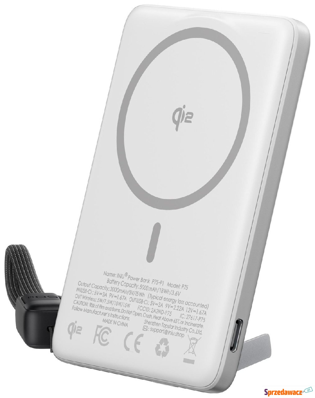 Iniu MagPro Slim Qi2 5000 mAh 15W...