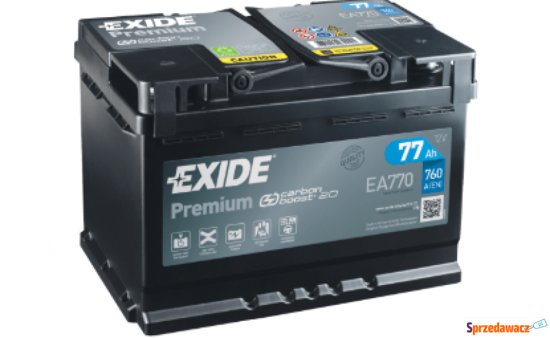 Akumulator 77Ah 760A Exide Premium...