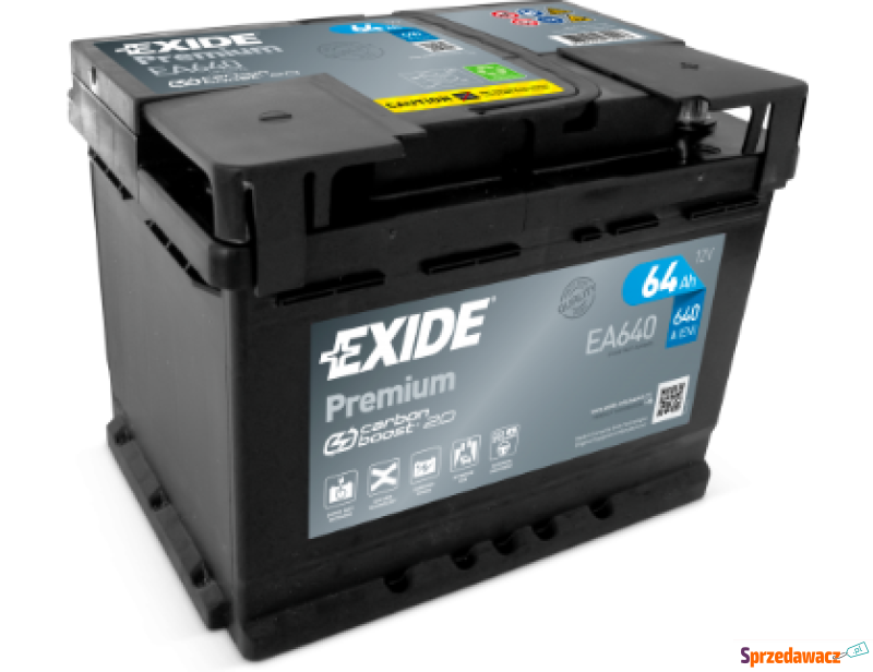 Akumulator  64Ah 640A Exide Premium...
