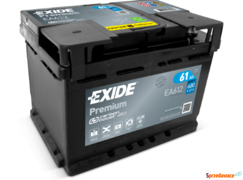 Akumulator 61Ah 600A Exide Premium...