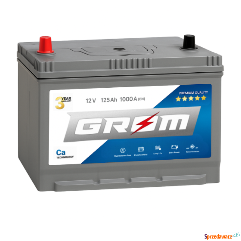 Akumulator GROM Premium 12V 125Ah...