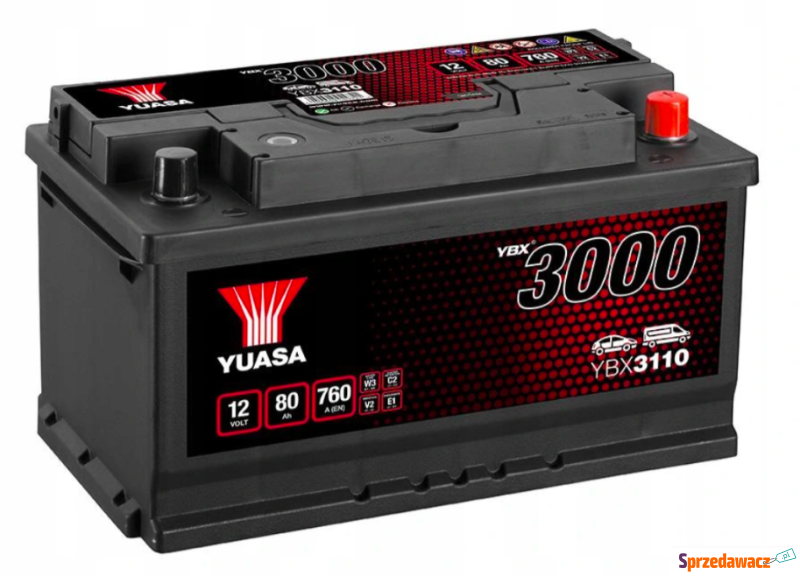 Akumulator 80Ah 760A Yuasa YBX3110...