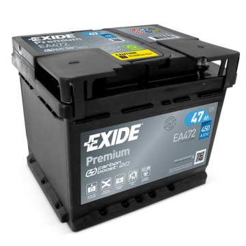 Akumulator 47Ah 450A Exide Premium EA472 - Akumulatory - Elbląg - zdjęcie 1