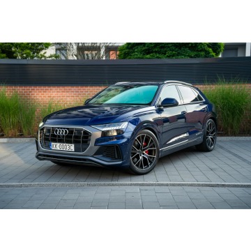 Audi Q8 - Matrix |Wentylacja foteli | Kamery 360 | Pneumatyka | krajowy FV marż