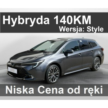 Toyota Corolla - Hybryda 140KM 1,8 Style Kamera Dostępny od ręki ! Super Cena  1389zł