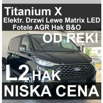 Ford Tourneo Custom - Titanium X 170KM Elektr. Drzwi Lewe Hak Drzwi Lewe Od ręki !