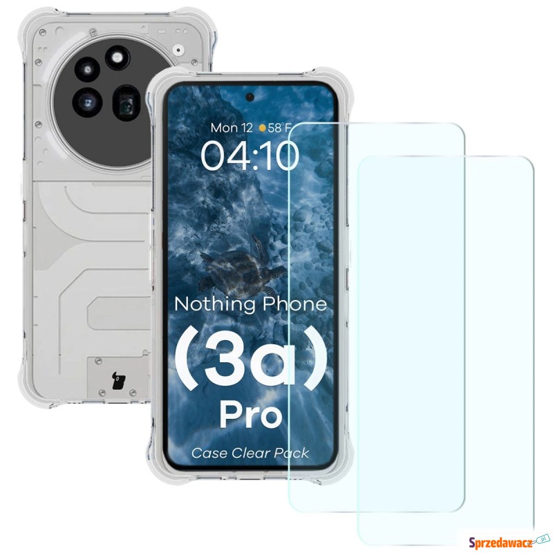Elastyczne etui + 2x szkło hartowane Bizon Case... - Etui na smartfony - Poznań