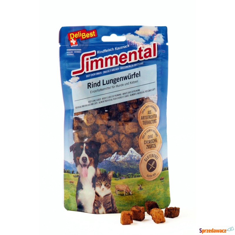 DeliBest Simmental, kosteczki z płuc wołowych... - Przysmaki dla psów - Pruszcz Gdański