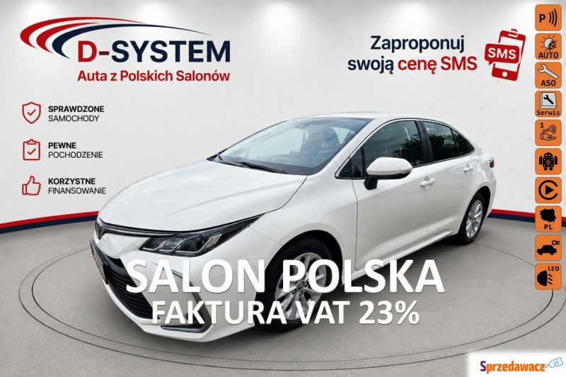 Toyota Corolla  Sedan/Limuzyna 2022,  1.5 benzyna - Na sprzedaż za 49 539 zł - Białystok