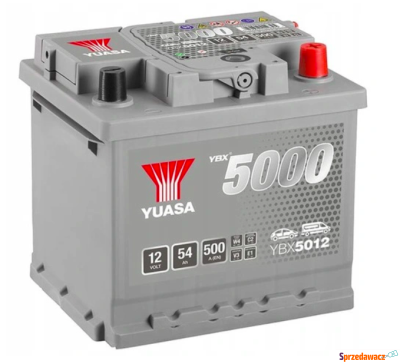Akumulator 54Ah 500A Yuasa YBX5012 Silver - Akumulatory - Elbląg