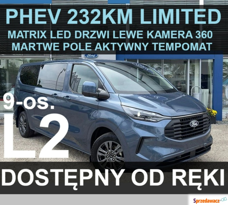 Ford Transit Custom  Minivan/Van 2026,  2.5 hybryda, automat - Na sprzedaż za 201 720 zł - Szczecinek