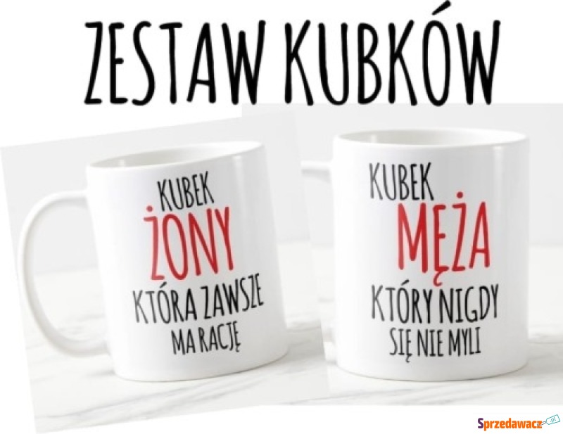 Zestaw dwóch kubków dla męża i...