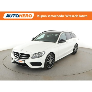 Mercedes C 180 - C180 Automat AMG Line Panorama Navi Tempomat Grzane Fotele Kamera LED