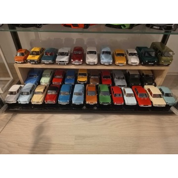 Modele Hachette Legendy PRL 1:24 Polonez Maluch Warszawa Żuk 125p