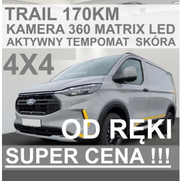 Ford Transit Custom - Trail 170KM 4x4 Matrix LED Kamera 360 Hak Super Cena !