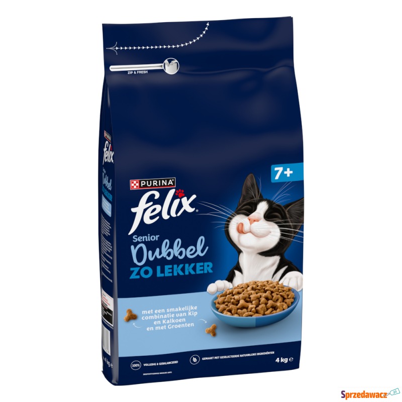 Felix Senior Doppelt lecker, kurczak i indyk -... - Karmy dla kotów - Legionowo