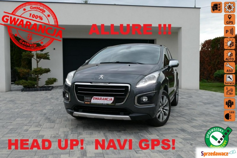 Peugeot 3008  SUV 2016,  1.2 benzyna - Na sprzedaż za 31 500 zł - Grójec