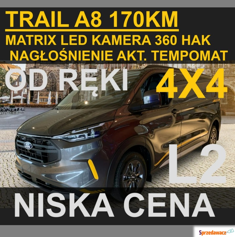 Ford Transit Custom 2026,  2.0 diesel, automat - Na sprzedaż za 203 688 zł - Szczecinek