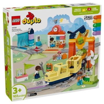 Klocki konstrukcyjne LEGO Duplo Town 10428 Duży interaktywny pociąg miejski